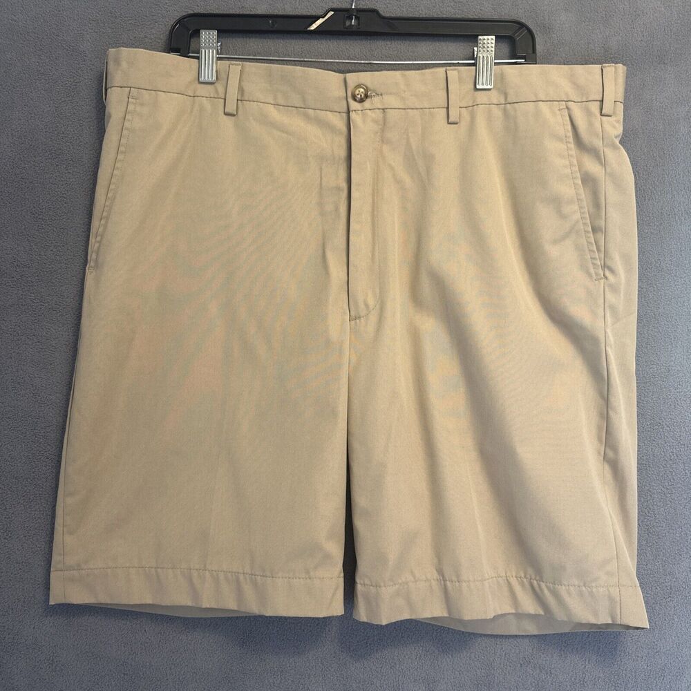 Haspel Chino Shorts Flat Front Mens Size 40 Khaki Beige Preppy‎ Country Club